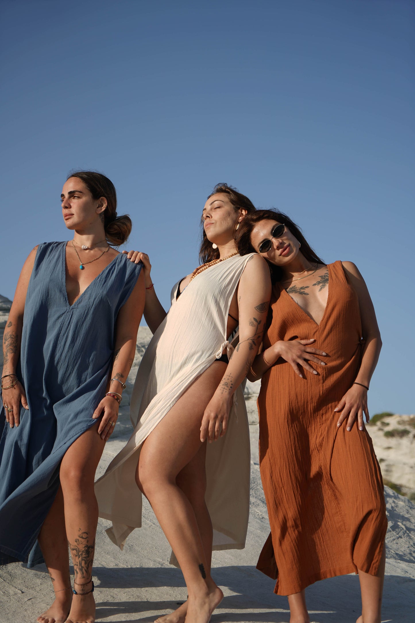 Solis Dress | Yandan Bağlamalı Uzun Tunik Elbise
