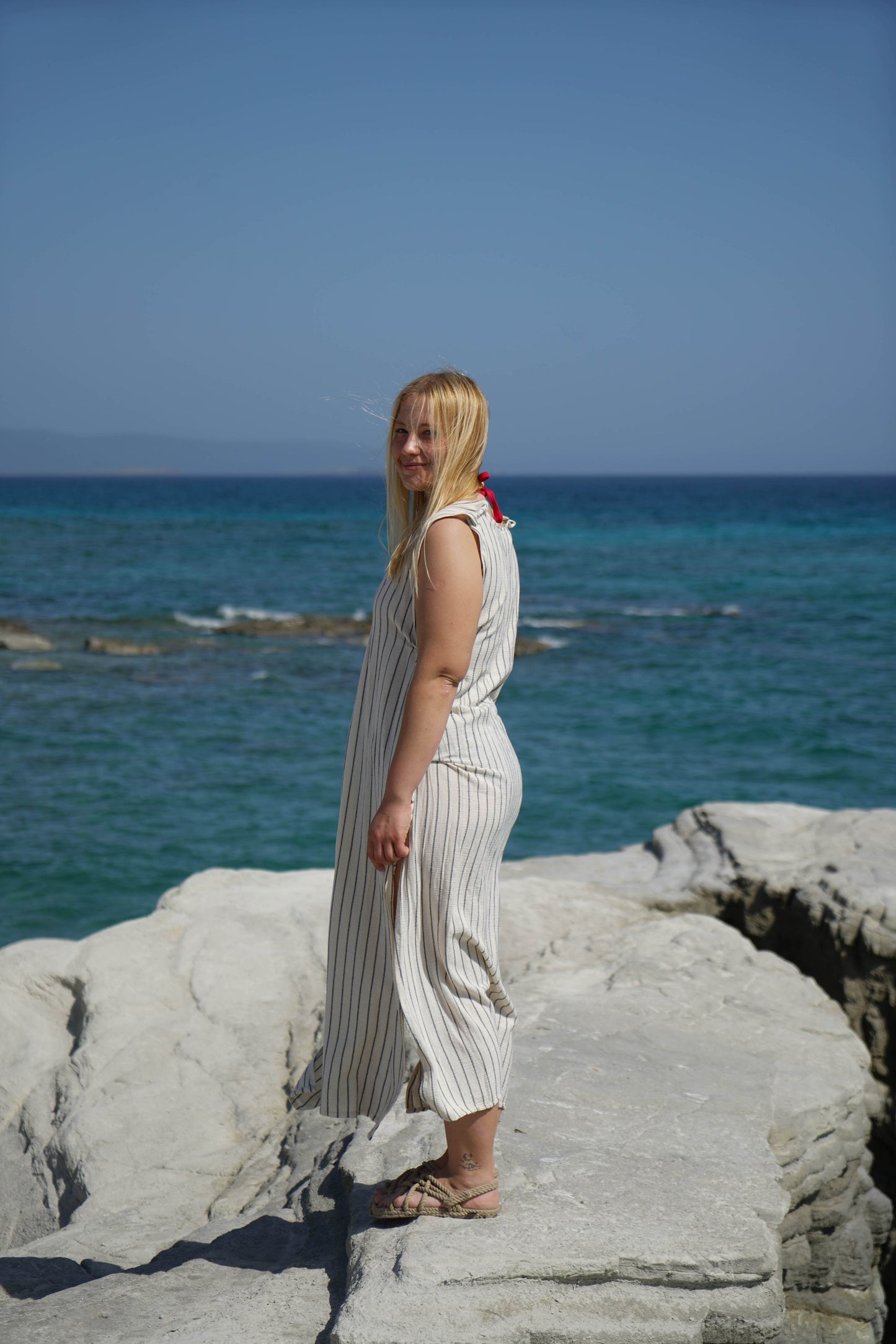 Solis Dress | Yandan Bağlamalı Uzun Tunik Elbise