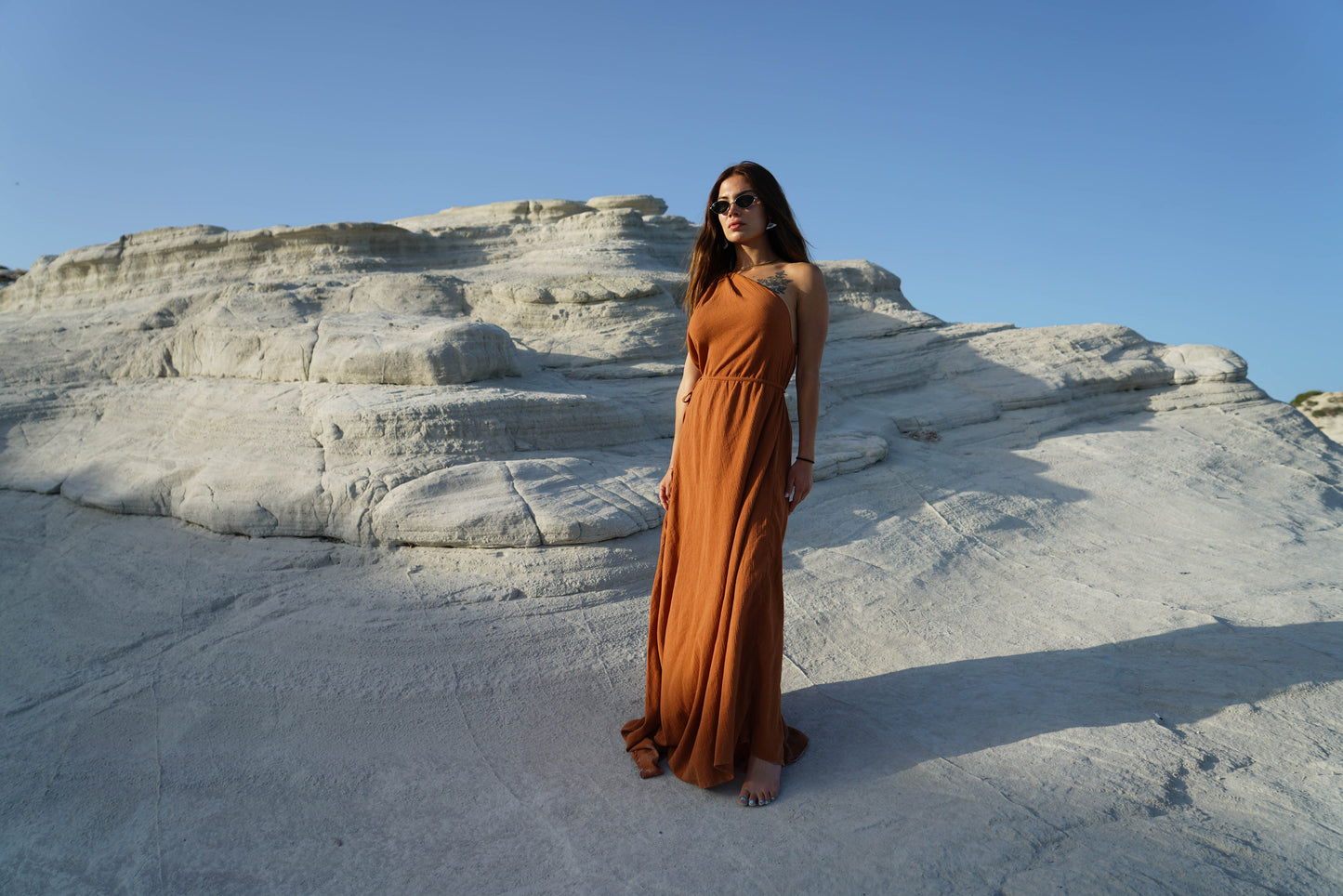 Transform Dress | Çoklu Bağlamalı Şile Bezi Elbise